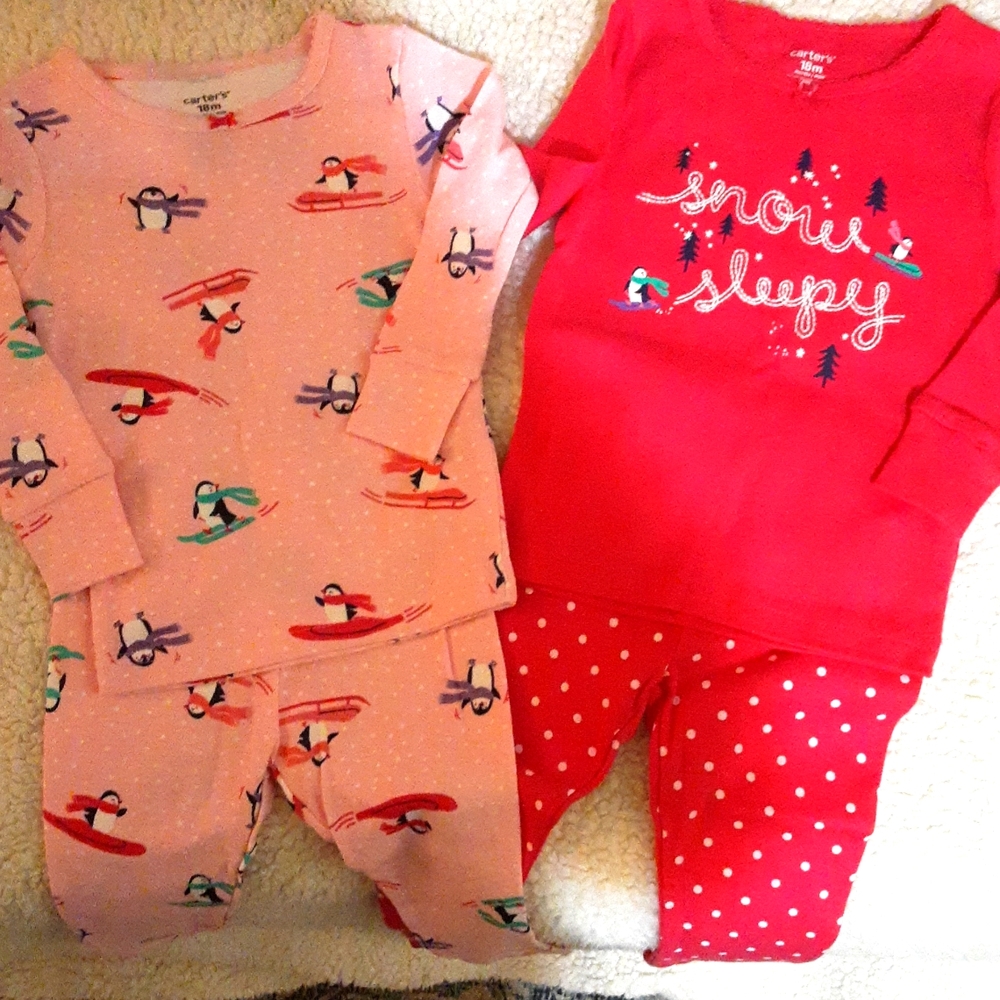 2 sets Carters pj's, 18 mos
